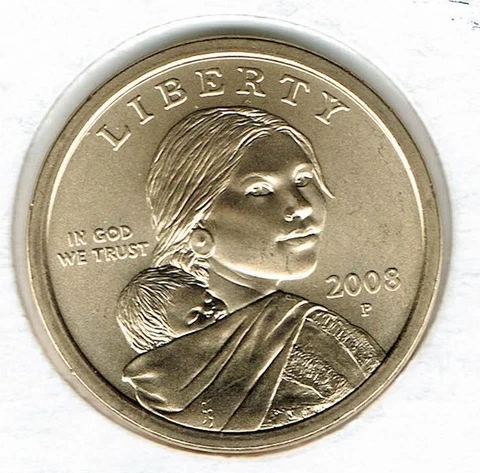 2008-P $1 Uncirculated Sacagawea Dollar Coin! Cover
