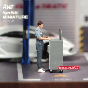 1/43 Reparatur Einsatz Szene Requisite Miniatur Puppe Figuren für Autos Fahrzeuge Spielzeug - Bild 1 von 4
