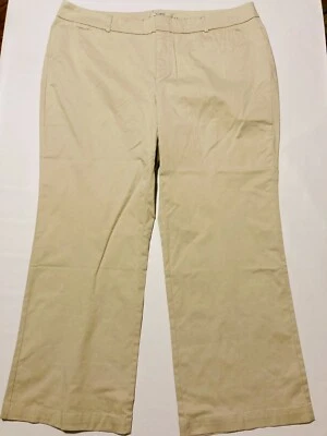 Dockers Metro Pant Individual Fit Chino Tan Wide Leg Pants Women's Size 24WM - Image 1 of 4