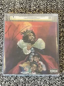 J. Cole 2019 KOD Limited Edition Red Vinyl Autographed Sealed Graded AMG 8 - Picture 1 of 5