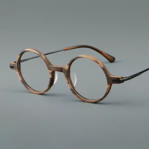 Vintage Runde Maserung Brille Brille dünnes Gestell Unisex Brille Metall Deko - Bild 1 von 18