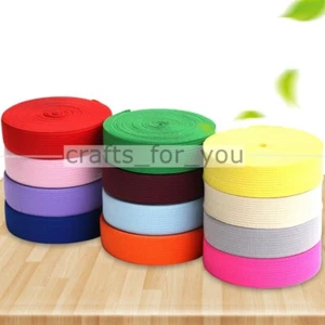 FASCIA ELASTICA PIATTA 2 CM COLORATA ELASTICA ELASTICA IN TESSUTO PER ABBIGLIAMENTO CUCITO ARTIGIANATO - Foto 1 di 18