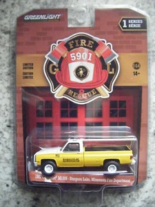 GREENLIGHT FIRE & RESCUE N5901 REL 1 1987 CHEVROLET M1008 STURGEON LAKE MI - Picture 1 of 2