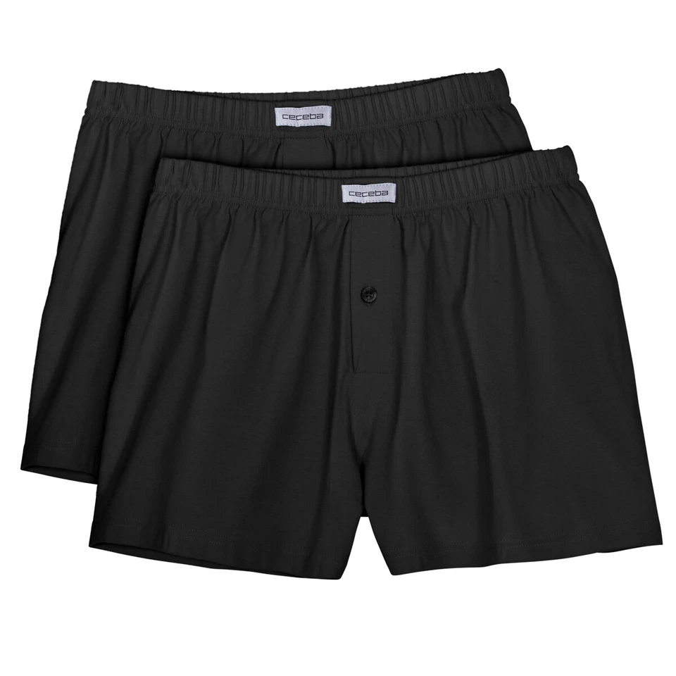 Boxershorts 2er Pack schwarz Ceceba Gr. M-8XL, 100% Baumwolle, OEKO-TEX® 100 NEU - Bild 1 von 1