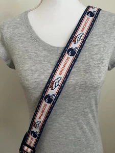 Denver Broncos Purse Strap 46" Grad alumni Gift 4 Her Mom Nana stocking stuffer - Picture 1 of 1