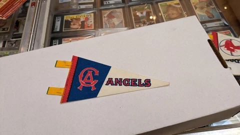 1970s MLB Mini Baseball Pennant California Angels Cover