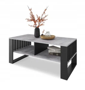Tavolino moderno per il soggiorno 50 x 90 cm, tavolino LOFT, imitazione cemento - Foto 1 di 6