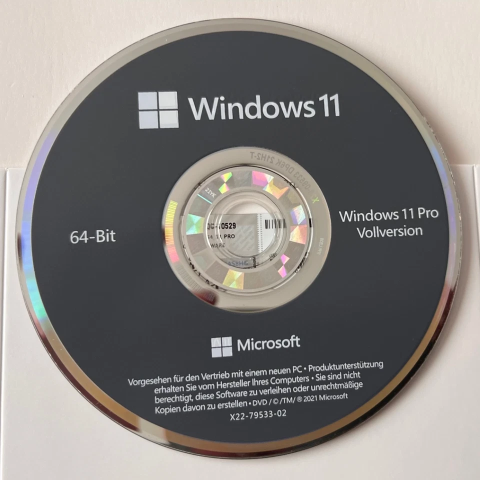 Microsoft Windows 11 Pro DVD Deutsche Vollversion NEU & OVP - Bild 1 von 4