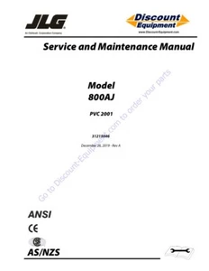 Manual de servicio JLG 800AJ | CD O USB enviado por correo - Imagen 1 de 9