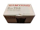 Samyang 8mm T3.8 Diagonal Fish-Eye Lens For Canon EF Mount Cameras (Boxed)