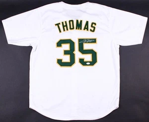 Frank Thomas Signed Athletics Jersey JSA COA 500 Home Run Club 2X AL MVP 93 & 94 - Picture 1 of 6