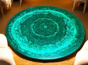 Mesa de mármol malaquita hecha a mano - Decoración del hogar de lujo muebles modernos bar des - Imagen 1 de 5