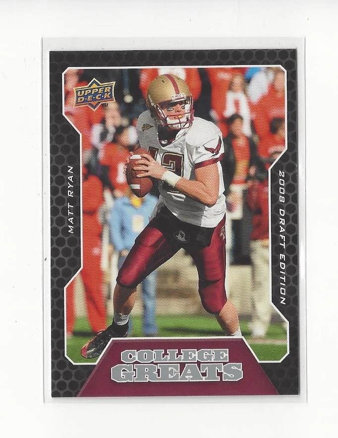 2008 Upper Deck Draft Edition College Greats #CG2 Matt Ryan Rookie Falcons Colts - Image 1 of 1