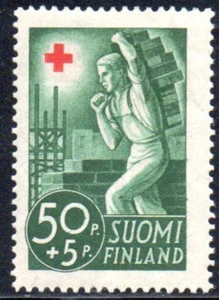 Finland #Mi233 MH 1941 Red Cross Construction Worker [B44] - Picture 1 of 1