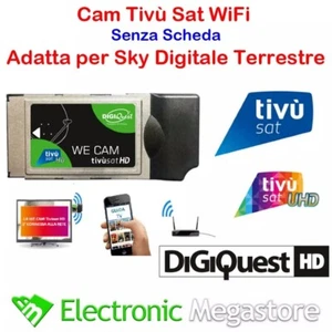CAM TivuSat HD CERTIFICATA TV SAT SMARCAM HD PER HUMAX SENZA SMART CARD - Foto 1 di 2
