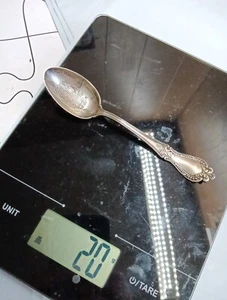 Findlay Ohio Court House Sterling Silver Spoon 20 Grams 5½ Inches Long Scrap Sil - Picture 1 of 10