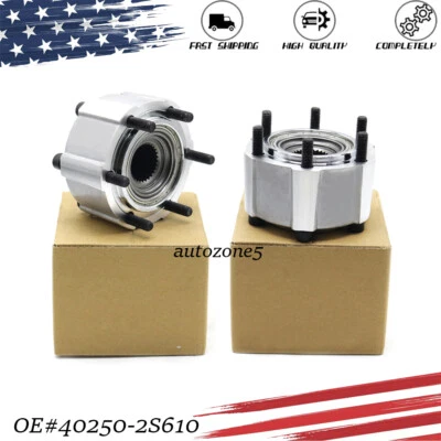 2PCS 40250-2S610 Manual Locking Hubs -28 Spline For Nissan D21 Base/SE/XE Pickup - Image 1 of 4