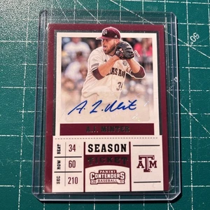 2017 Contenders Auto #ct-am A. J. Minter Rc Auto - Picture 1 of 2