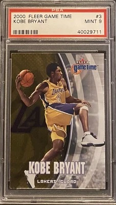 2000 Fleer Game Time #3 Kobe Bryant PSA 9 - Image 1 of 3