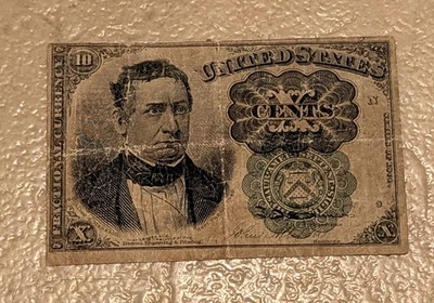 1874 Green Seal Ten Cent Fifth 5th Issue Fractional Note!!!!! - Image 1 of 2