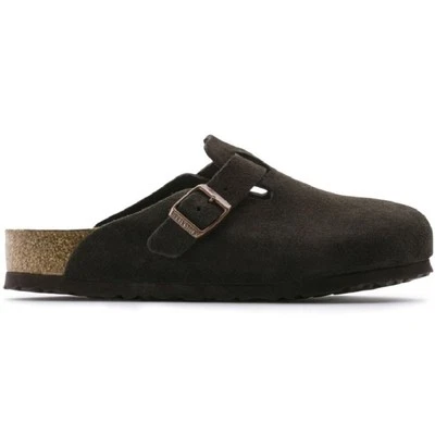 Birkenstock Boston BS Unisex Sandalen Pantolette Leder Schmale Weite 0660463 - Bild 1 von 4