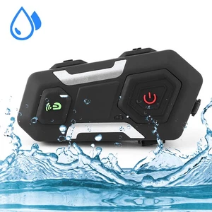 BT Helmet Intecom Wireless Headphone Speaker Motorbike Headset 1200m FM Han Kit - Picture 1 of 12