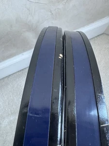 Pair (two) 22” Premier Bass Drum Hoops - 1 5/8” Wide x 3/8” Thick - Picture 1 of 13