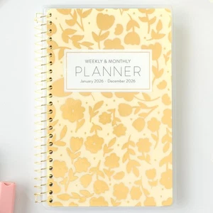 PPP Pocket Calendar 2026 (Cream Floral) | Weekly Checklists | Monthly Calenda... - Bild 1 von 9