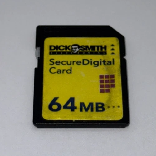 DICK SMITH 64MB SD Memory Card - WARRANTY - AUSSIE STOCK - Old Camera Compatible - Image 1 of 1