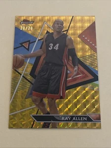 2023-24 Topps Finest Ray Allen Uncommon Gold Geometric Refractor #20/20 HEAT - Bild 1 von 2