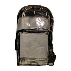 Eastsport Backpack, PVC Plastic, Clear, 1 Each (EST193971BJBLK) - Picture 1 of 3
