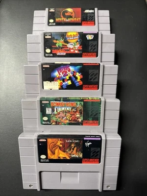 Super Nintendo Entertainment System Games Lot Of 5 Original - UNTESTED - Image 1 of 4