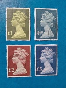 GREAT BRITAIN, QUEEN ELIZABETH II, DECIMAL HIGH VALUE FINE USED STAMPS. - Picture 1 of 1