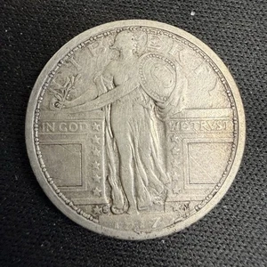 1917-S Type 2 Standing Liberty Quarter B39 - Picture 1 of 2