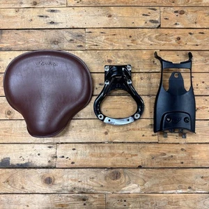 Indian Scout Bobber Twenty Seat In Brown With Mount - Picture 1 of 5