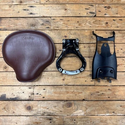 Indian Scout Bobber Twenty Seat In Brown With Mount - Image 1 of 4