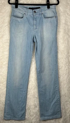 ESCADA Sport Size 40 Light Wash Linda Straight Leg Jeans 31.5" Inseam - Image 1 of 4
