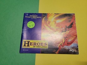 1991 NINTENDO NES Heroes of the Lance AD&D Instruction Booklet Manual ONLY