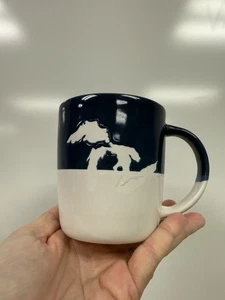 State of Michigan Blue And White Upper And Lower Peninsula Mug - Picture 1 of 3