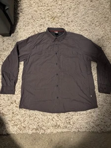 Camicia The North Face uomo grigia foderata escursionismo pesca manica lunga ventilata taglia 2XL - Foto 1 di 6