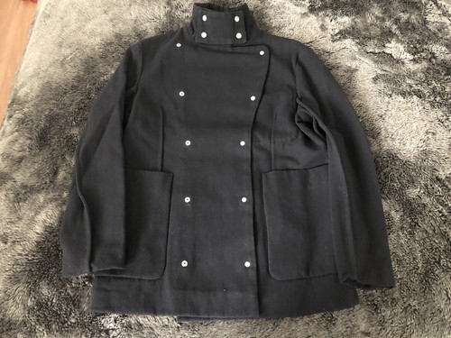 MAISON MARGIELA Cappotto unisex Maison Martin Margiela Lana Nera NUOVO