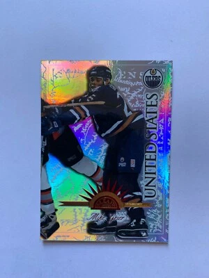 1997-98 Leaf International Universal Ice #81 Mike Grier /250 - Edmonton Oilers - Image 1 of 2