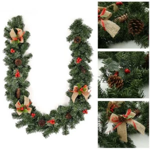 Christmas Garland With Berries & Pine Cones Useful Garland Holiday Ornament - Picture 1 of 5