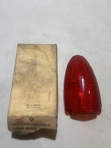1955-1960 AMC Rambler American Tail Light Lamp Lens Red 582 AMC 3131279 NOS NORS - Picture 1 of 6