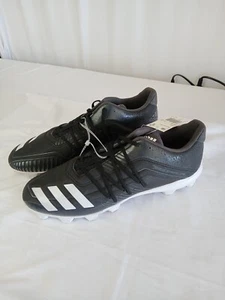 New Adidas Baseball Cleats Black Mens 13 - Picture 1 of 9