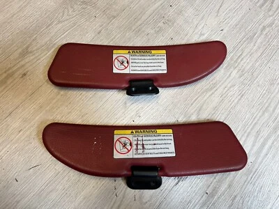 00-02 BMW Z3M CONVERTIBLE PANELS SUN VISORS IMOLA RED Foto 1 de 4