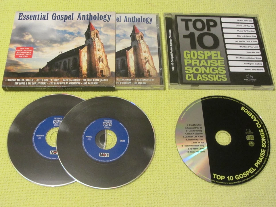 Essential Gospel Anthology & Top 10 Gospel Praise Songs Classics 2 Albums 3 CDs - Image 1 of 1