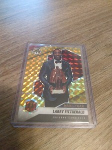 Larry Fitzgerald 05/10 Gold Prizm Parallel Card 2021 Mosaic Man of the Year