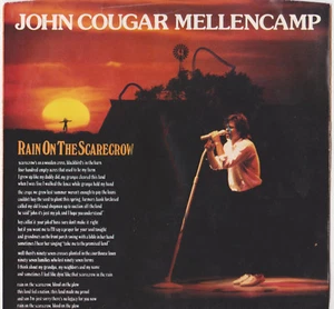 JOHN COUGAR MELLENCAMP AUTOGRAPHED SIGNED 45 VINYL---RAIN ON THE SCARECROW - Picture 1 of 2