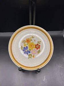 Mikasa Stone Manor Floribunda 7.75" Salad Plates F5813 Set /6 Vtg - Picture 1 of 5